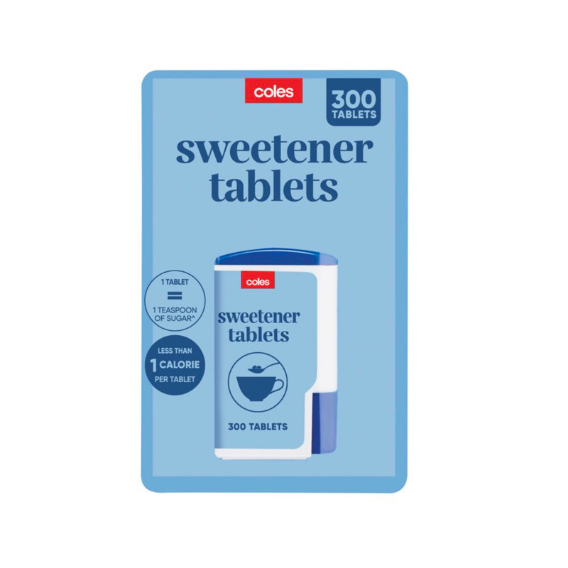 Coles Stevia Sweetener Tablets 300 pcs Sugar alternative Shopee