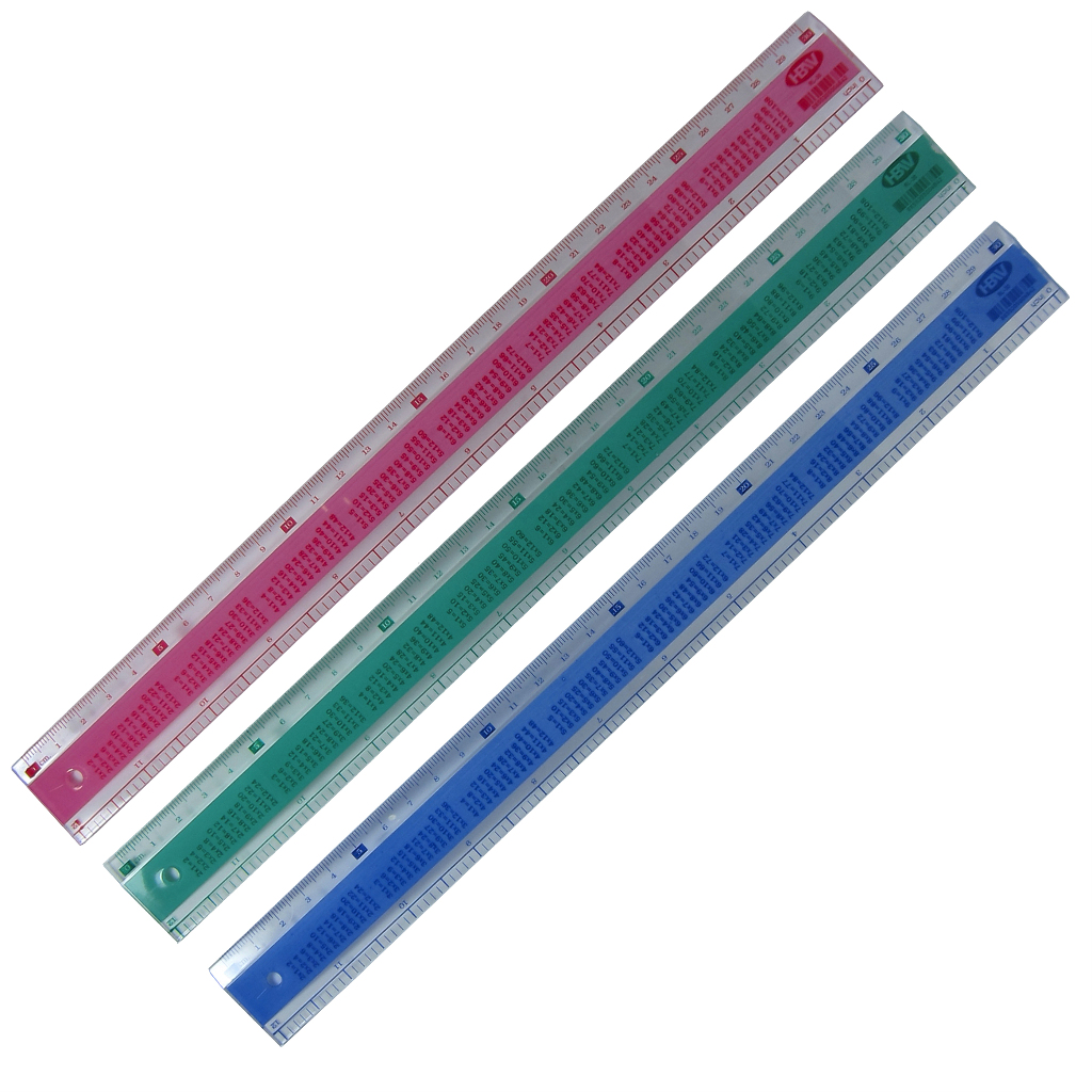 HBW Plastic Ruler With Multiplication Table 12