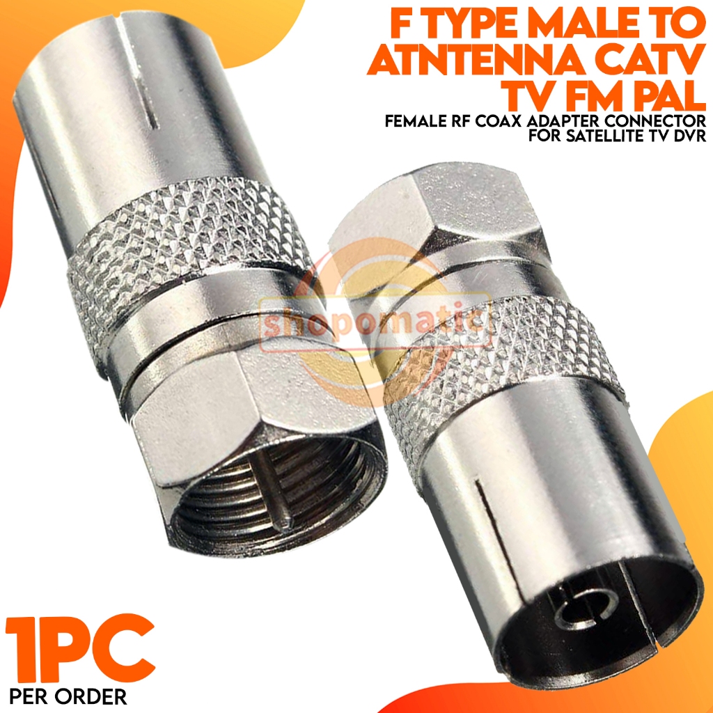 F-connector socket naar coax socket adapter. - Pop Electronics