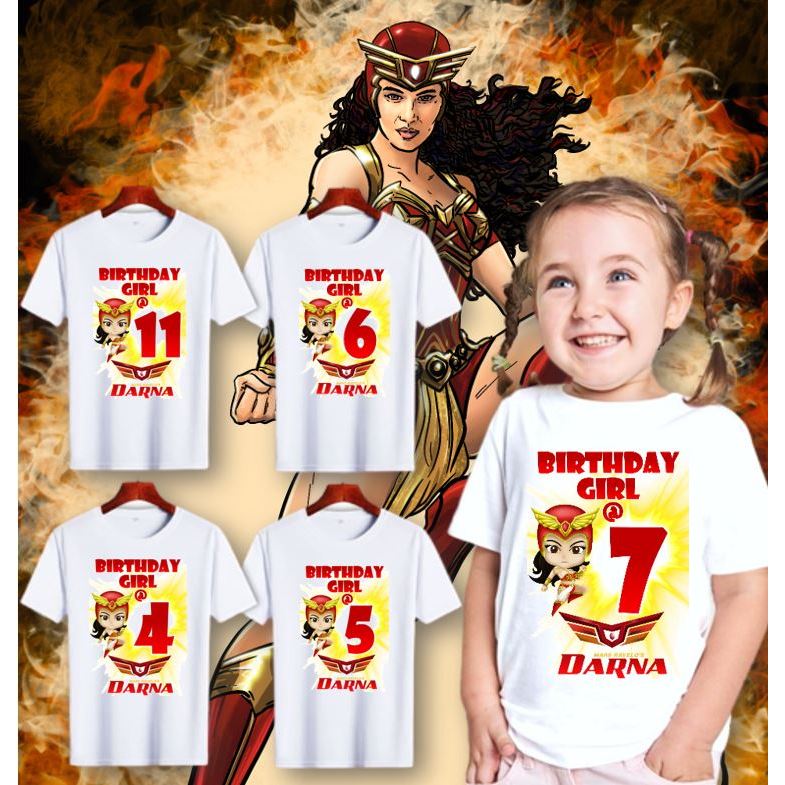 Darna Kids Birthday Shirt Anime Grapic T Shirt 0 To 12 Years Shopee