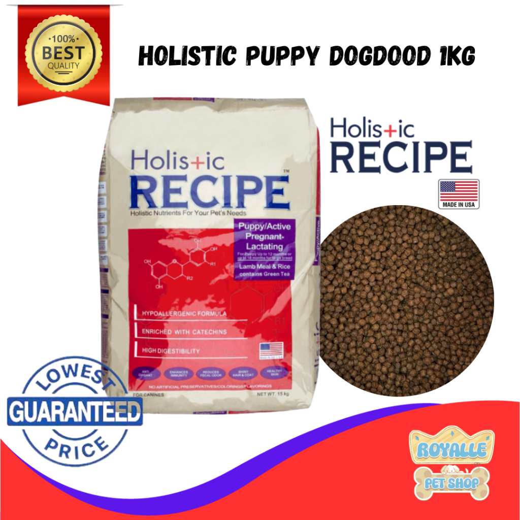 HOLISTIC RECIPE PUPPY 1KG LAMB AND RICE FOR PUPPY AND LACTATING ADULT