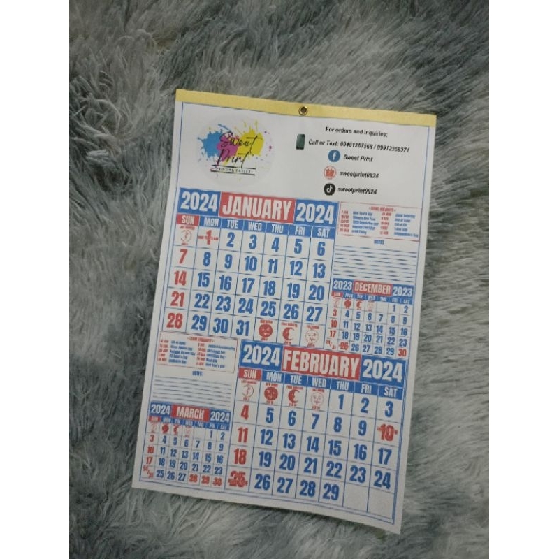 Personalized Commercial 2024 Calendar for business | Shopee Philippines