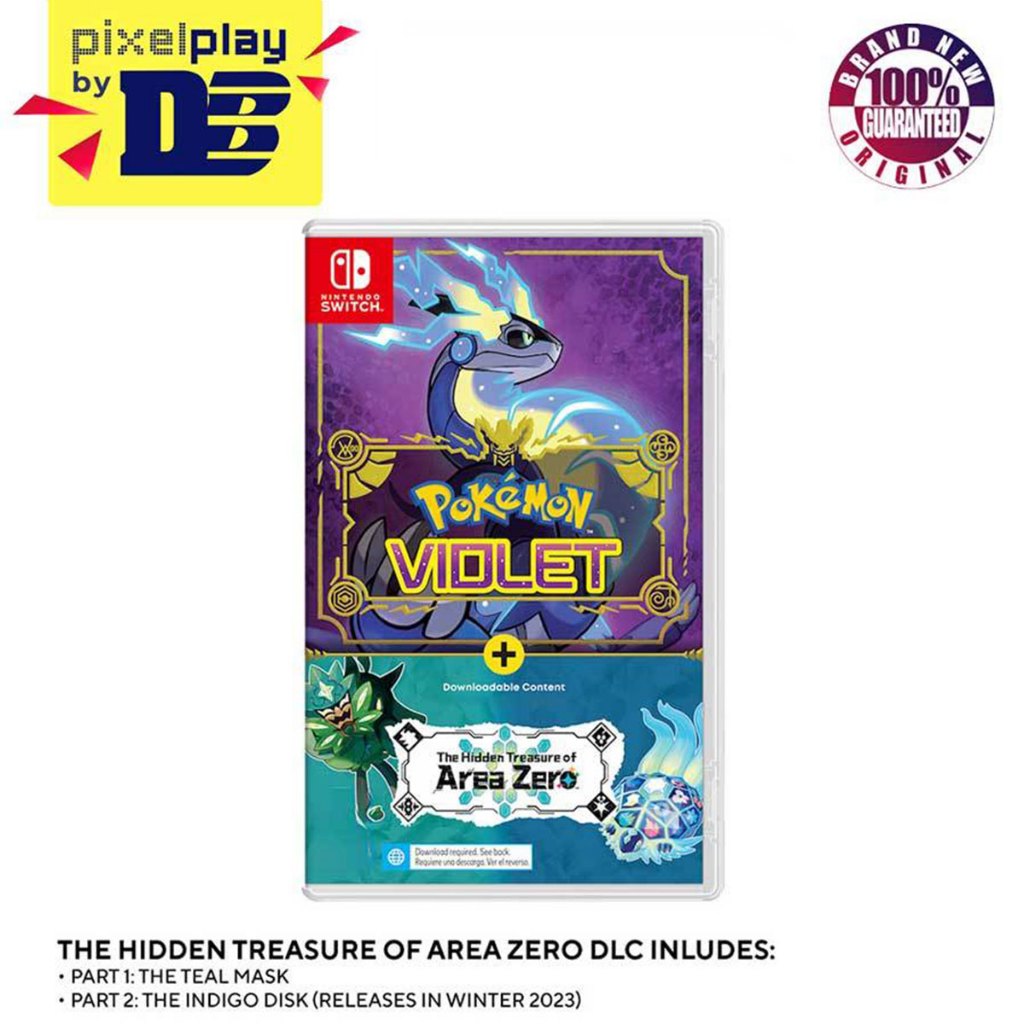 Nintendo Switch Pokemon Violet + The Hidden Treasure Of Area Zero DLC ...