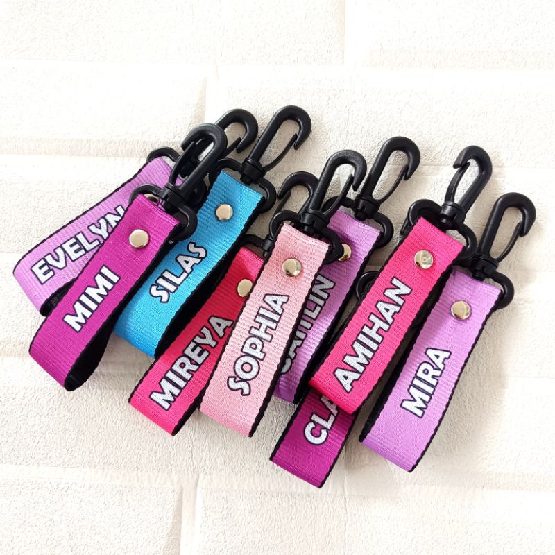 PERSONALIZED MINI BAG TAG in Plain Colored Background | Shopee Philippines