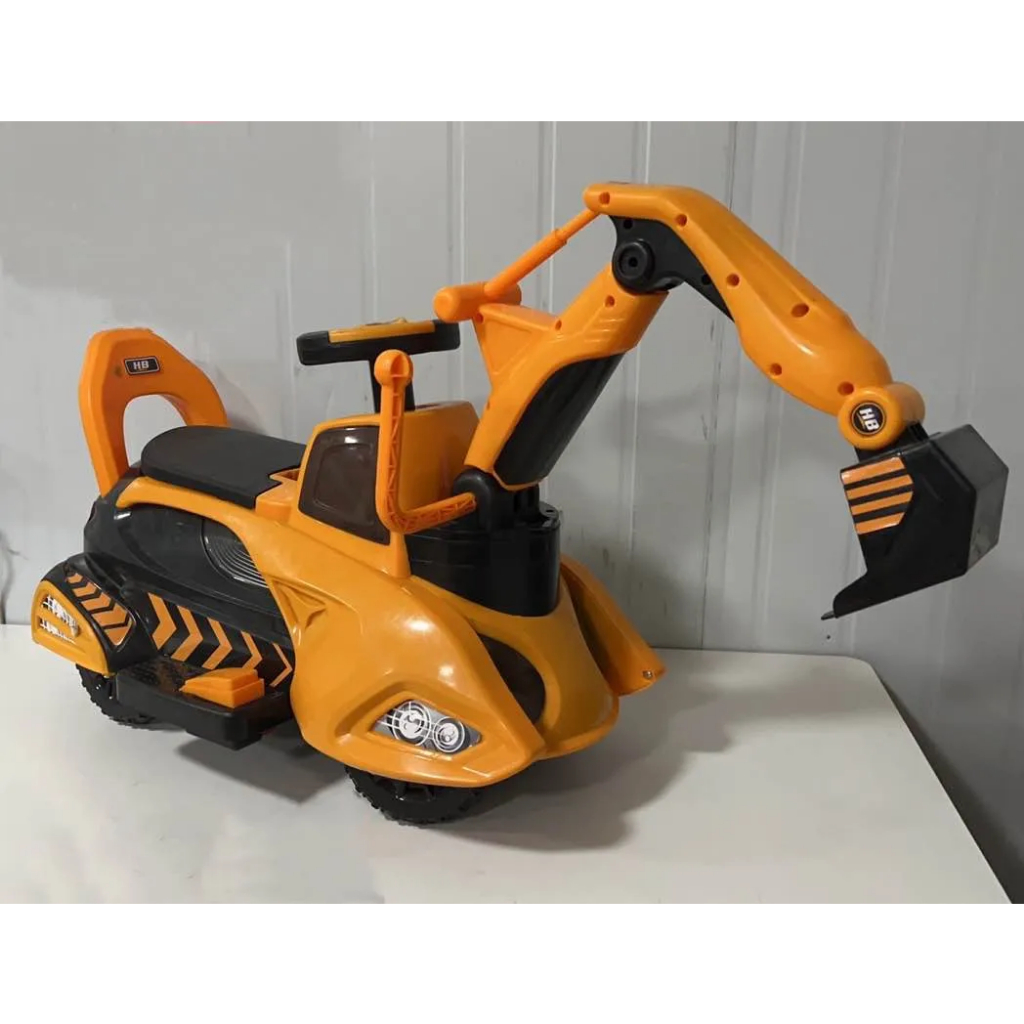 ASTOYS Ride on Excavator backhoe ride on car for kids manual and ...