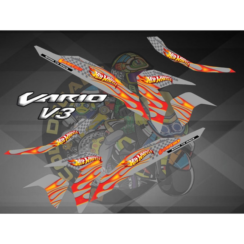 honda click v3 strip decals 15 hot wheels concept | Shopee Philippines