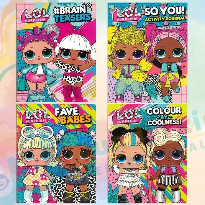 16pages 1pad #LOL Coloring Activity Book for Kids Girls | Shopee ...