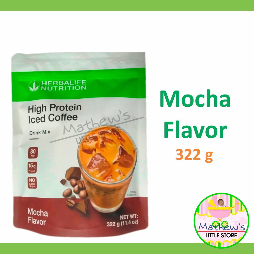 Herbalife High Protein Iced Coffee Drink Mix Mocha (322 grams