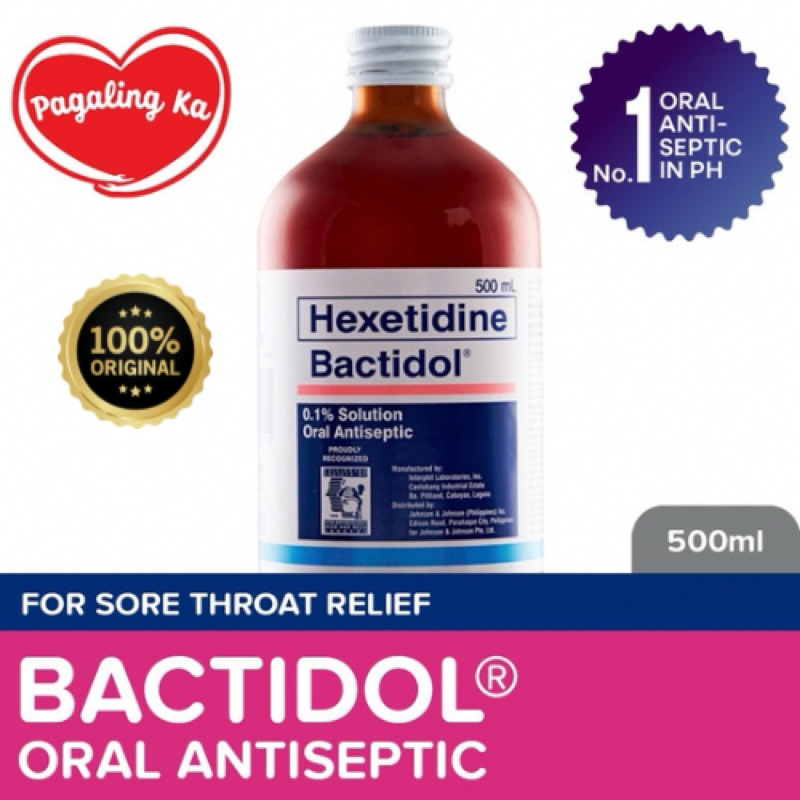 Bactidol Oral Antiseptic Gargle Mouthwash for Sore Throat, Itchy Throat 500ml Shopee Philippines