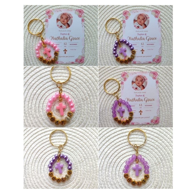 MINI ROSARY KEYCHAIN SOUVENIR, GIVEAWAYS or BIRTHDAYS Shopee Philippines
