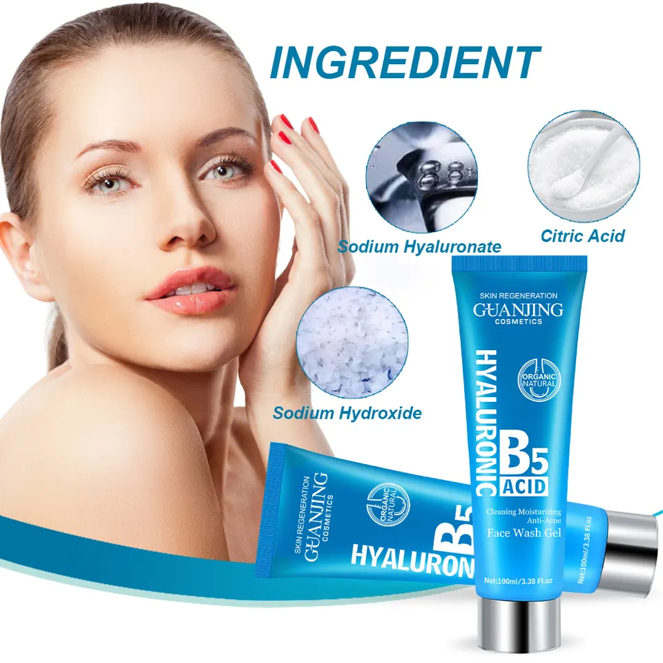 Guanjing Hyaluronic Acid B5 Facial Wash Gel: Your All-in-One Solution ...