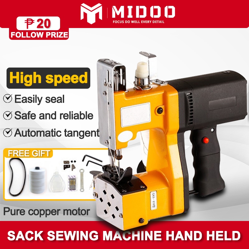 MIDOO Sack Sealer Bag Closer Sewing Machine Portable Sack Sewing