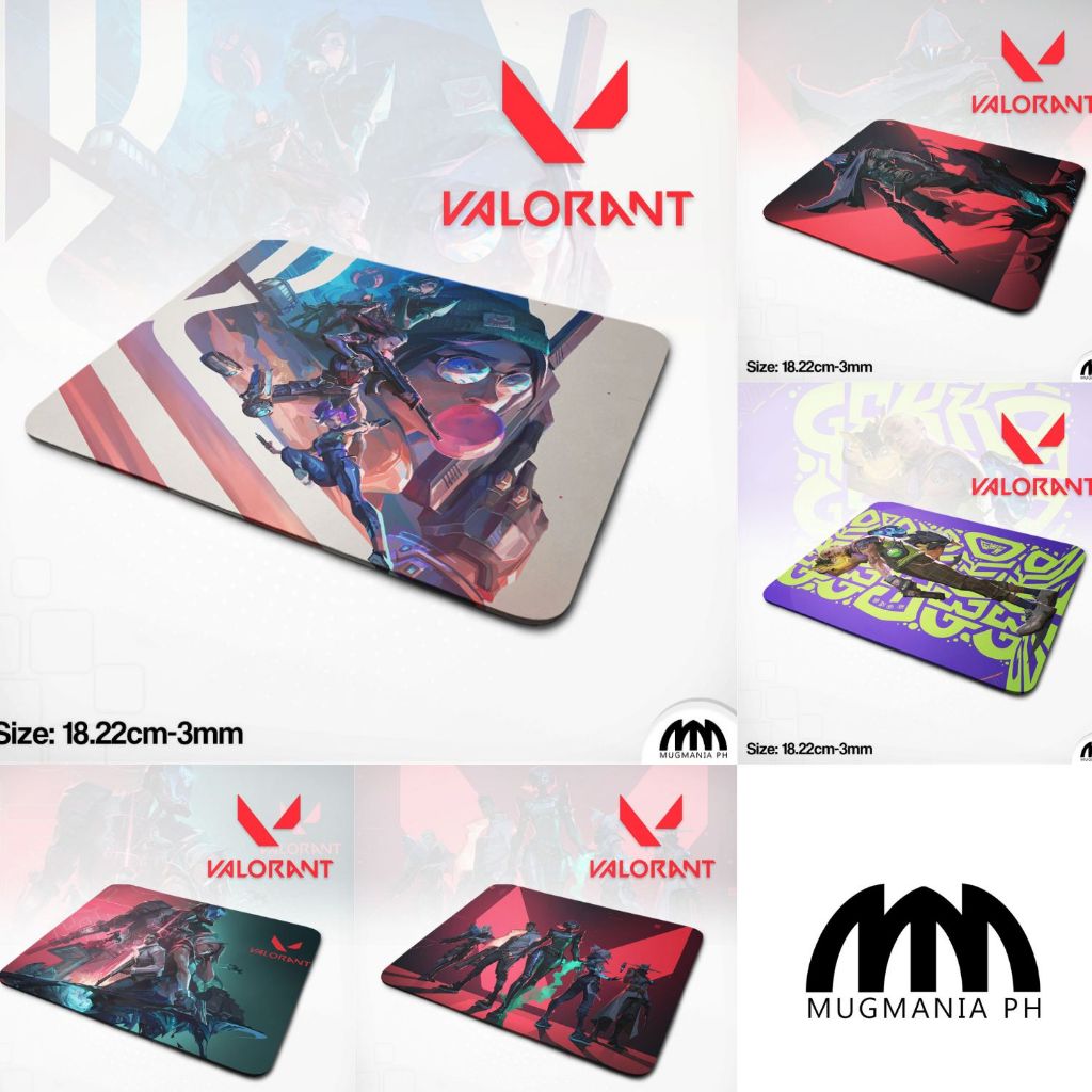Valorant Mouse Pad Mugmania Valorant Agents Mouse Pad 18*22cm*3mm Shopee Philippines