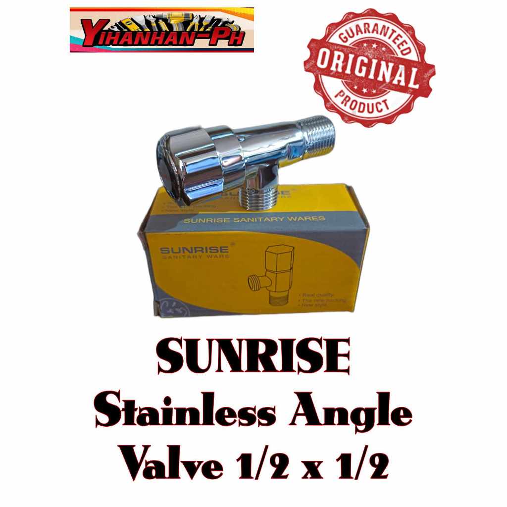 SUNRISE Stainless One way Angle Valve 1/2 x 1/2 100% Original ...