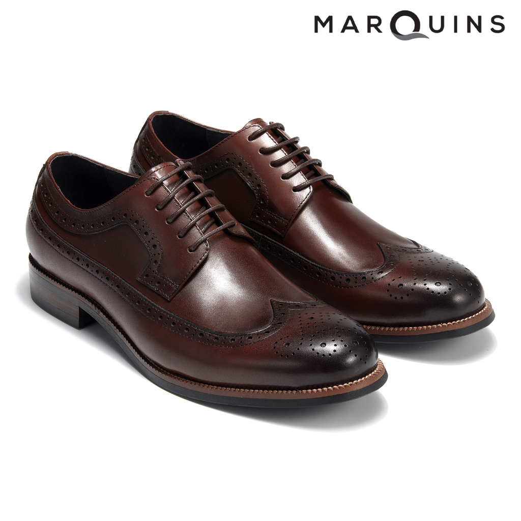 Marquins Genuine Leather Formal Dress Shoes for Men - Benjamin Onyx ...