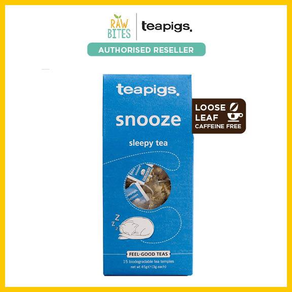 Teapigs Organic Snooze Sleepy Herbal Tea 45g/15 tea temples (Caffeine ...