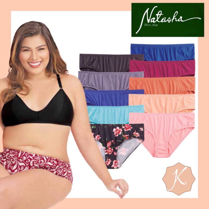 Natasha Plus Size 5-in-1 Bikini Panty for Women, High-Quality