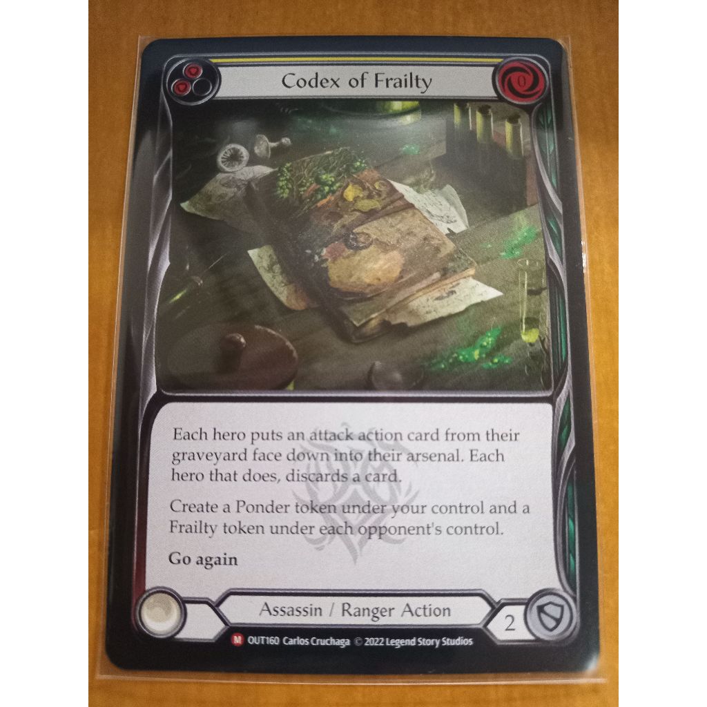 FAB Codex of Frailty Majestic Outsiders Flesh and Blood TCG Ranger ...