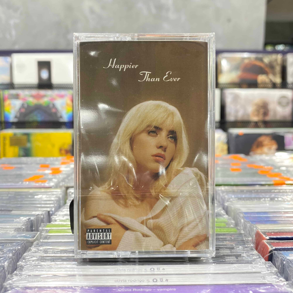 BILLIE EILISH Happier Than Ever Brown Jewel Case Cassette | Shopee ...