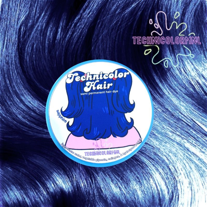 Sapphire Technicolor Hair Semi Permanent Hair Dye Shopee Philippines