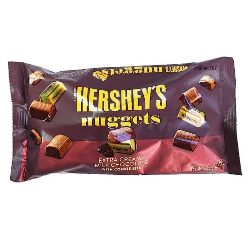 Hershey's Nuggets Extra Creamy Milk Chocolate With Cookie Bits 344g(12. ...