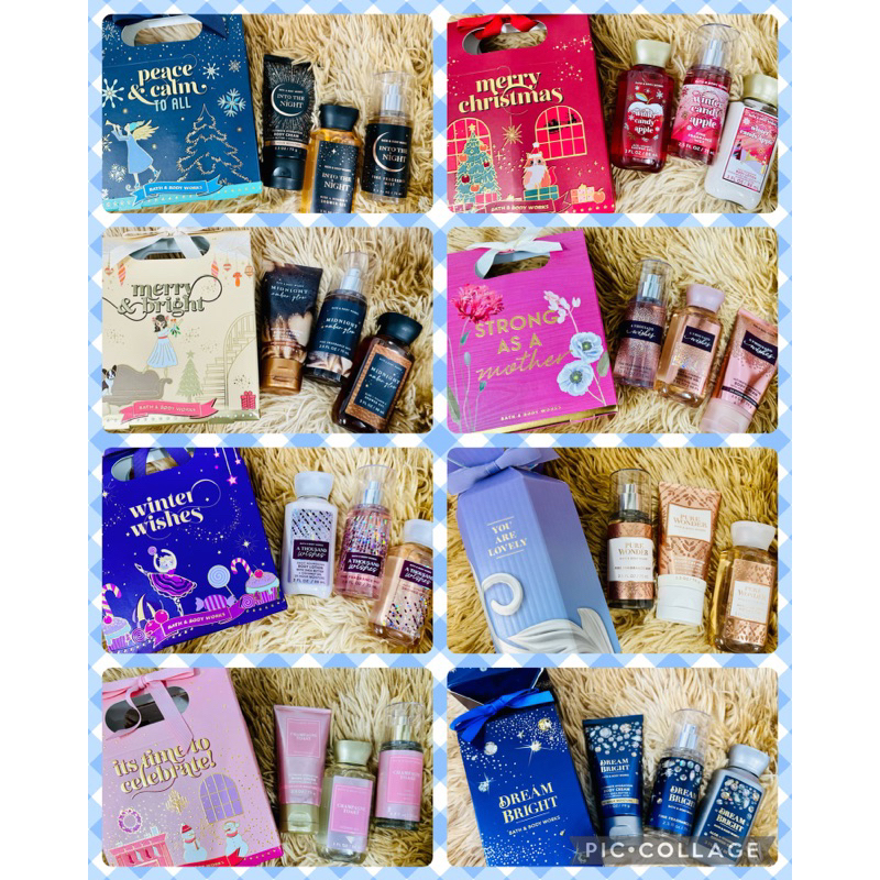 Bath and Body Works Travel Size Gift Set (Mist, Lotion OR B.Cream