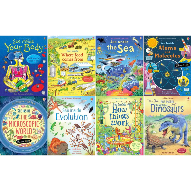 USBORNE FLAP BOOK SEE INSIDE | LARGE SIZE | Shopee Philippines