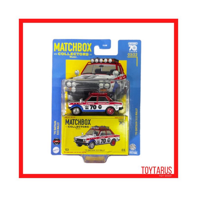 Matchbox 70 cheap datsun 510 rally