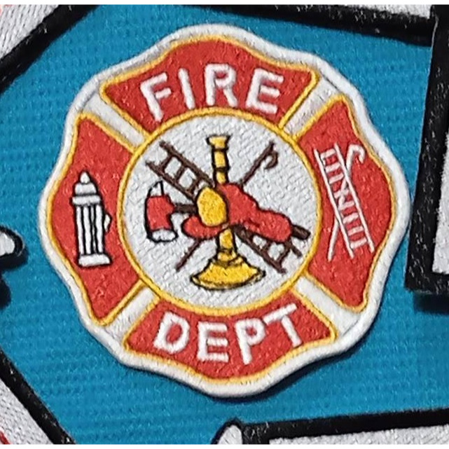 fire department seal emergency logo patch embroidery TS23 127 responder ...