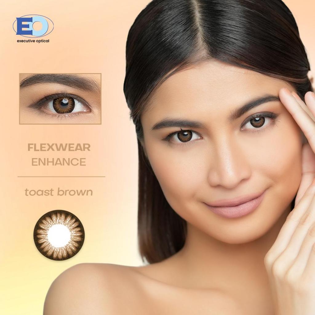 Eo Flexwear Enhance Toast Brown Graded Brown Contact Lenses Months Shopee Philippines