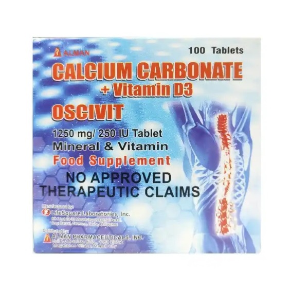 OSCIVIT Capsule (Calcium + Vitamin D3) (2 blisters of 10's) | Shopee ...