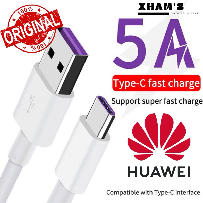 Huawei Supercharge 5A Type C Fast Charging Data Sync Cable for Huawei