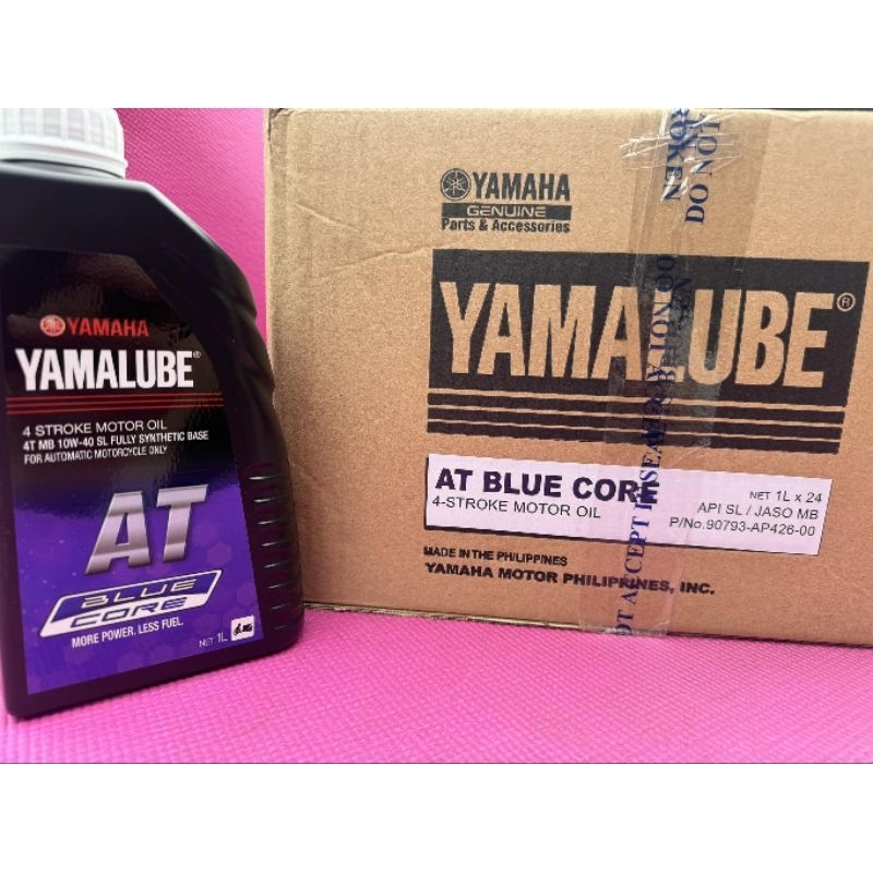 1 Box Genuine Yamalube AT Blue Core 1L -24pcs | Shopee Philippines