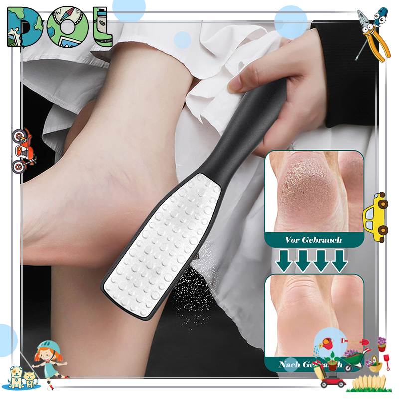 Krisp Beauty Double-Sided Foot File & Rasp - Metal Callus Remover For Hard Dead Skin