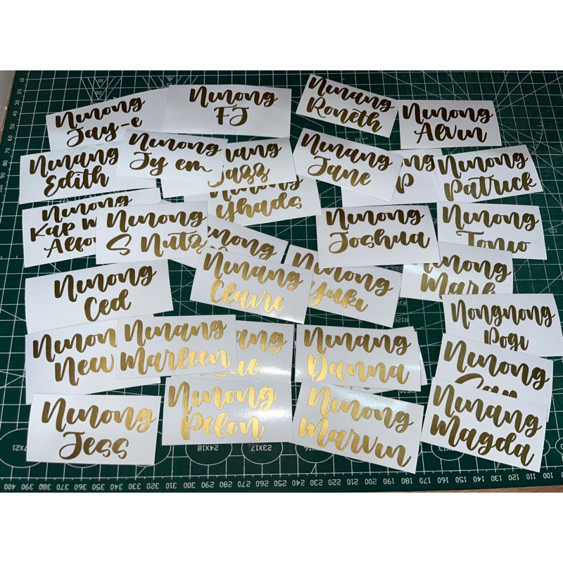 Cheapest Custom Name Vinyl Decals Personalize Your Style!/All Colors