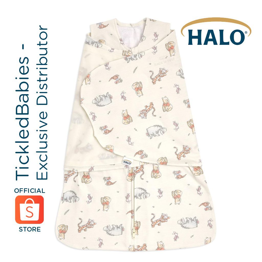 HALO Sleepsack Multiway Swaddle Winnie the Pooh Frolic (sleep sack baby newborn blanket