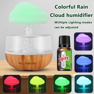 1PC Simulation Cloud Raindrop Humidifier, Creative Colorful Light Air  Humidifier,Cute Aesthetic Stuff Home Decor Room Decor Fall Winter Essential  Back