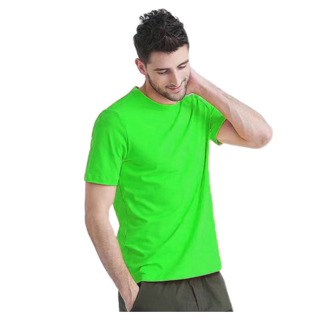 ACTIVE drifit t shirt Unisex round neck T shirt NEON GREEN color Shopee Philippines