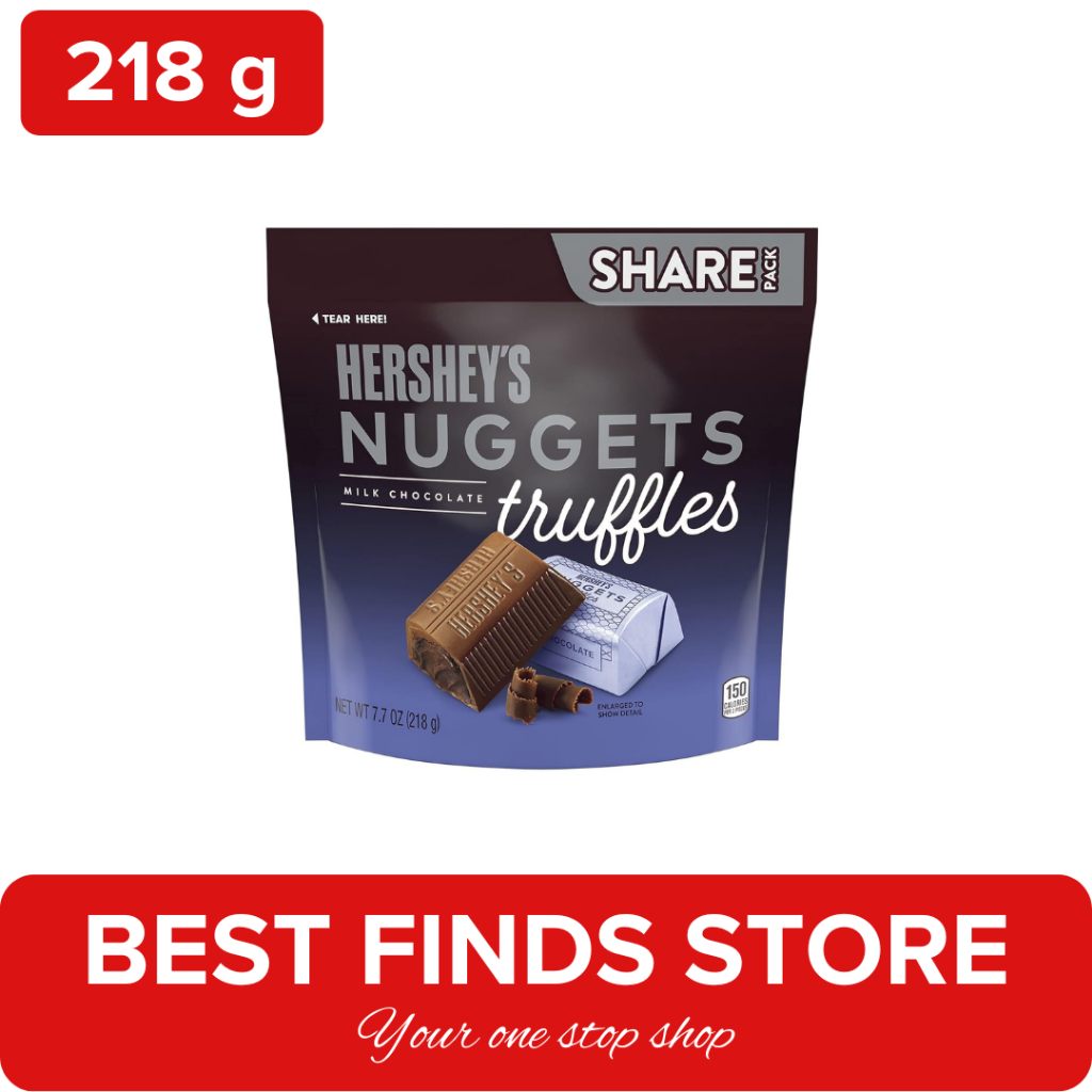 HERSHEY'S NUGGETS Milk Chocolate Truffles Candy, Individually Wrapped