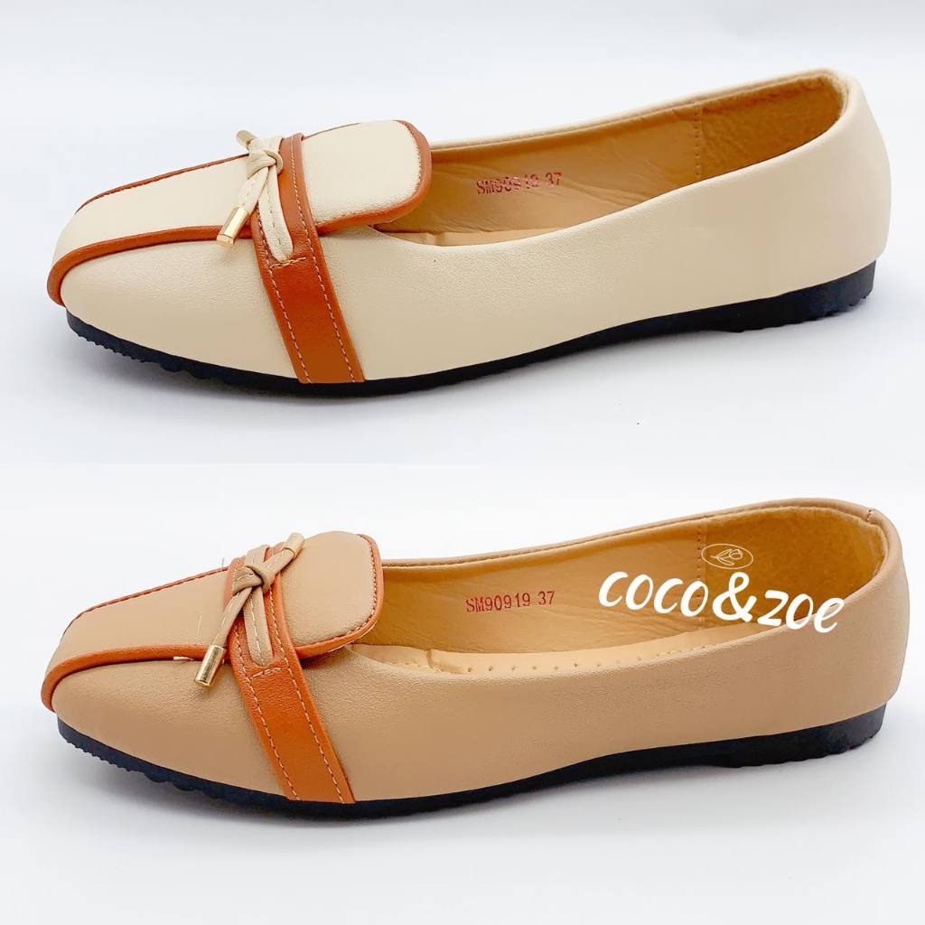 Women SlipOn Flat Doll Shoes Korean Style Loafers Shopee Philippines