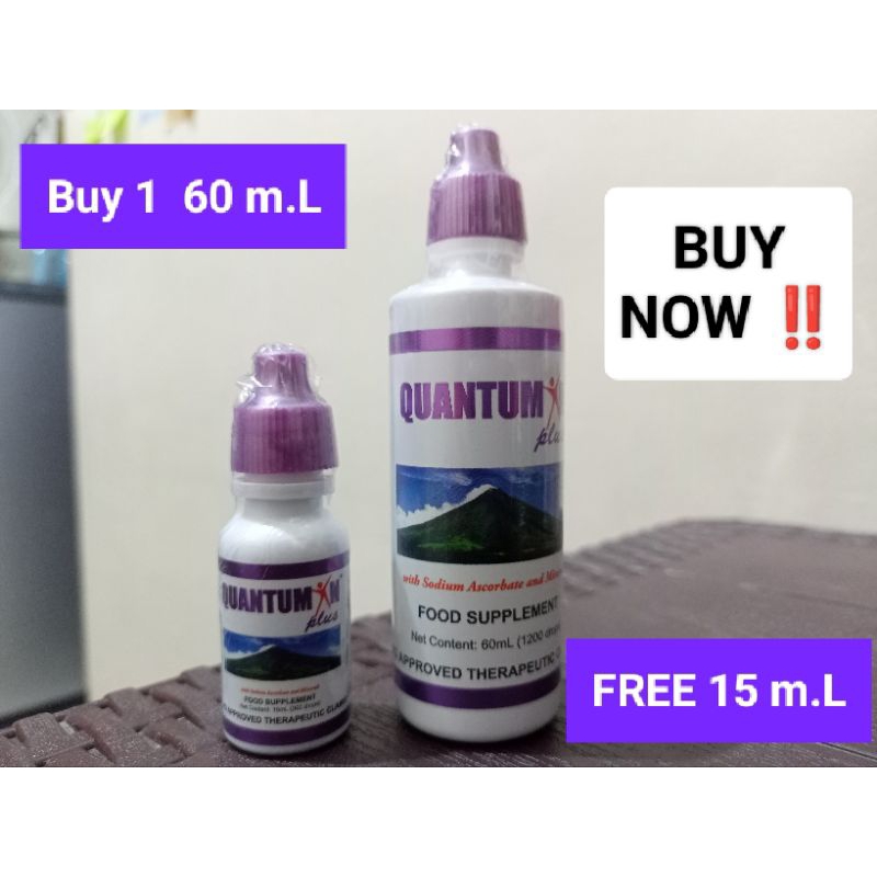 60ml Quantumin plus with FREE 1 15 mL Quantumin plus | Shopee Philippines