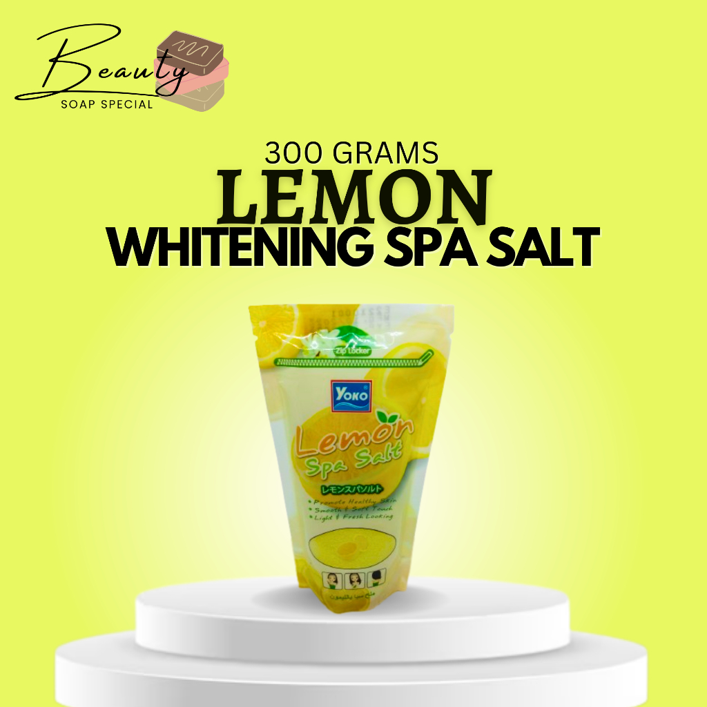 Spa Salt Scrub Body Whitening Exfoliating Lemon Variant By YOKO