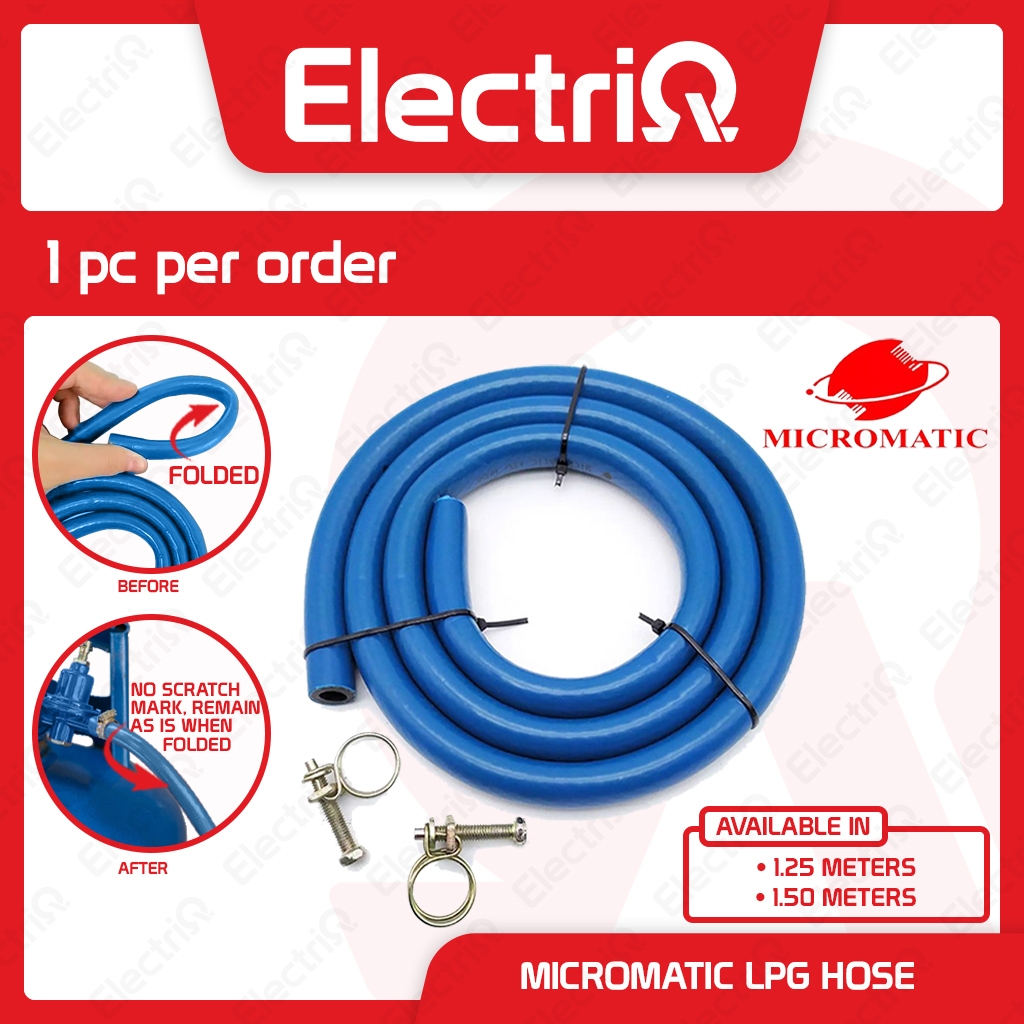 Electriq l Micromatic LPG Hose Flexible Gas Stove Hose Rubber Hose w