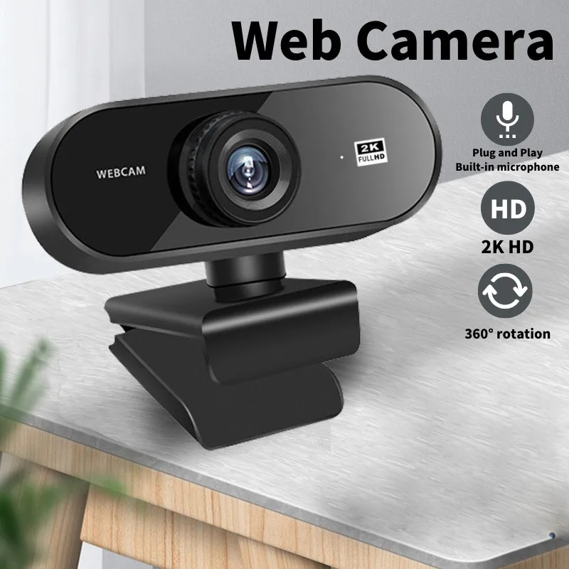 Actual Webcam 2K/ 1080P Full HD Video Call For PC Laptop With ...