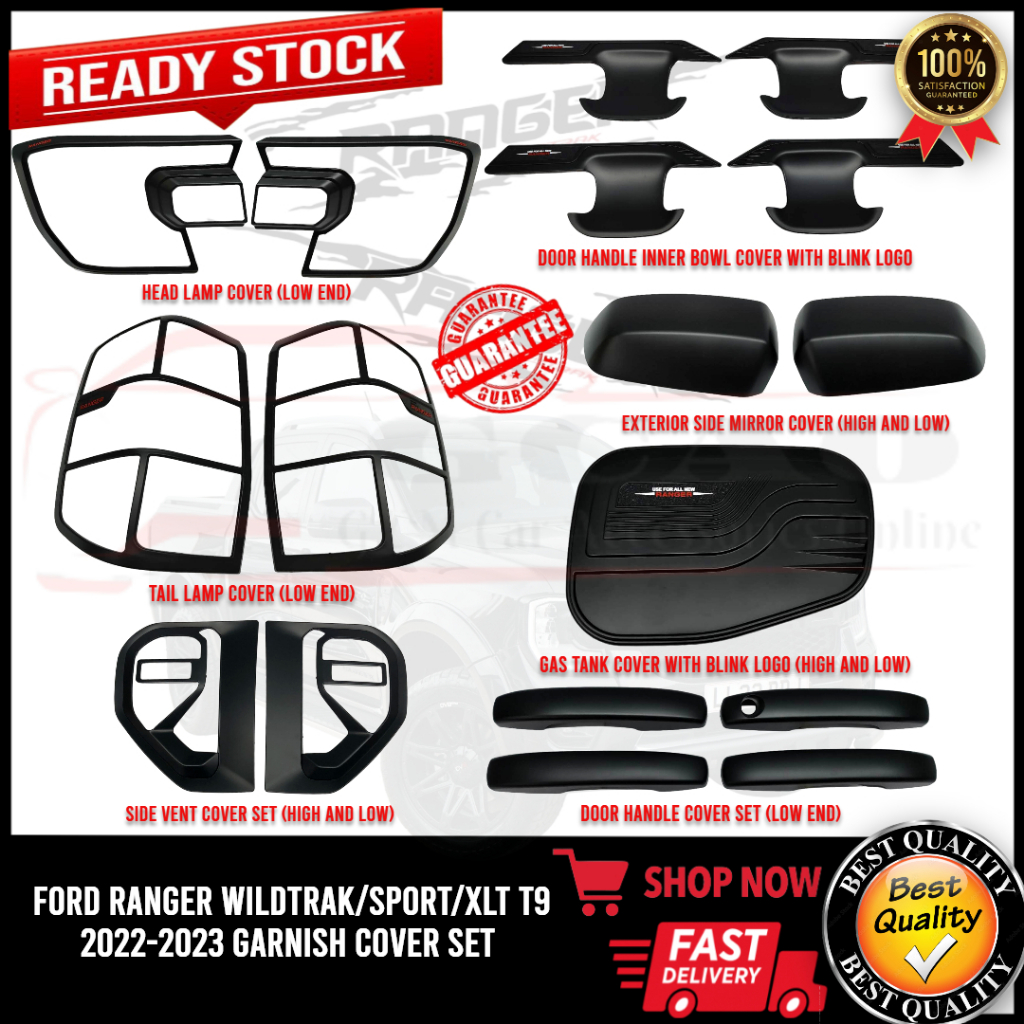 Rivestimento Interno In Fibra Di Carbonio Per Ford Ranger Wildtrak T9 (2022-2024) - Coprilever Cambio LHD