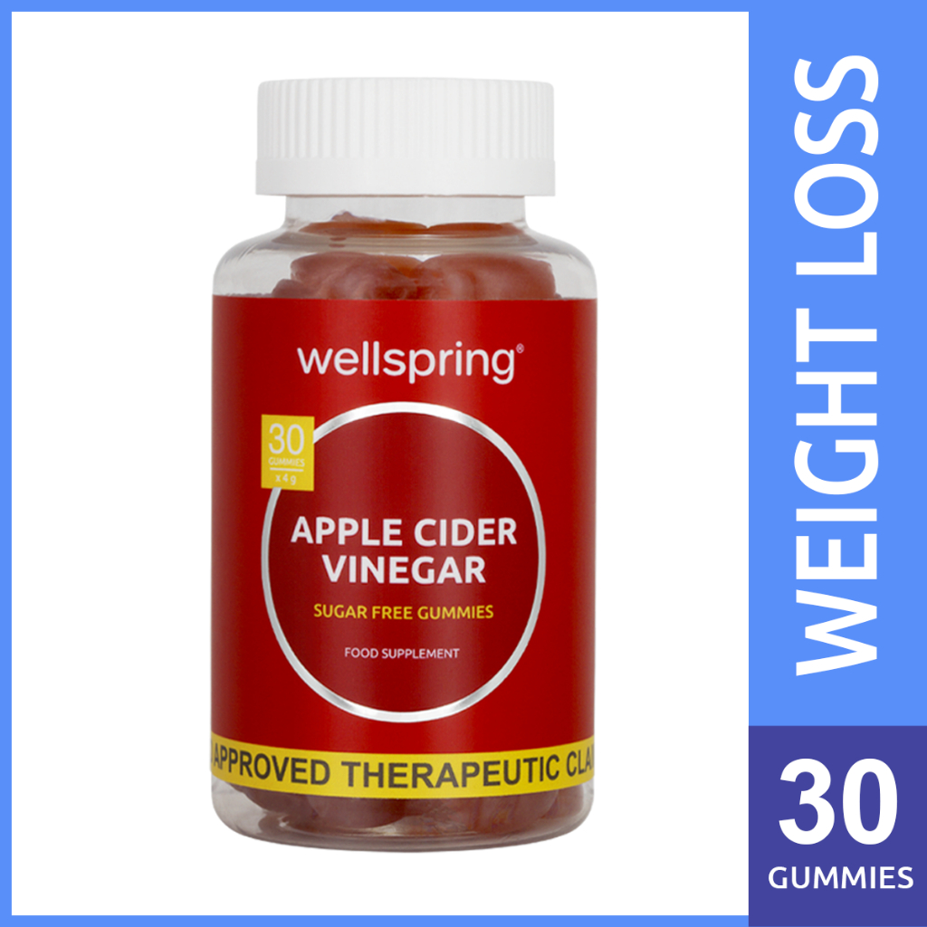 Wellspring Sugar Free Apple Cider Vinegar Gummies ACV Gummies 30s