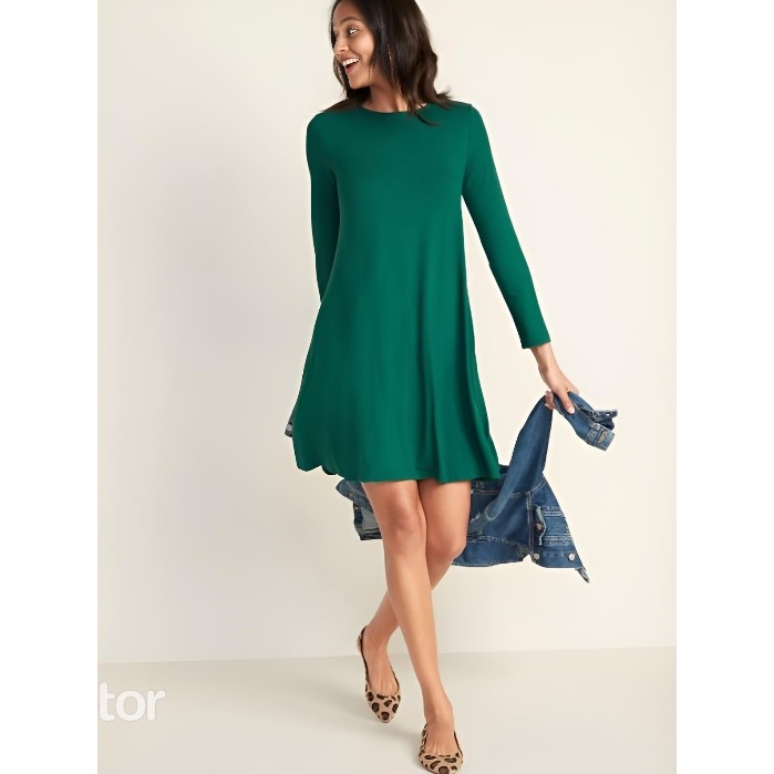 Jersey swing outlet dress for women