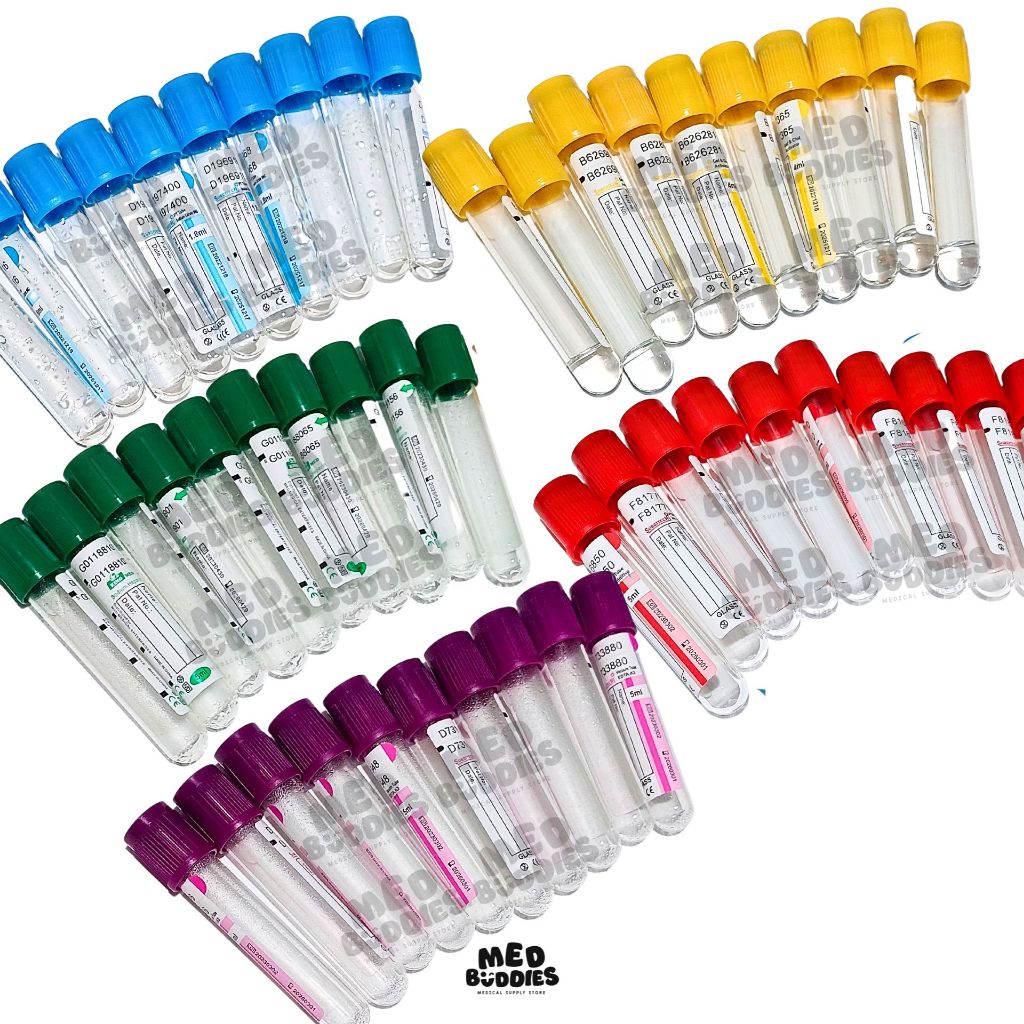 Blood Collection Vacuum Tubes / Vacutainers (Sold per piece) Shopee