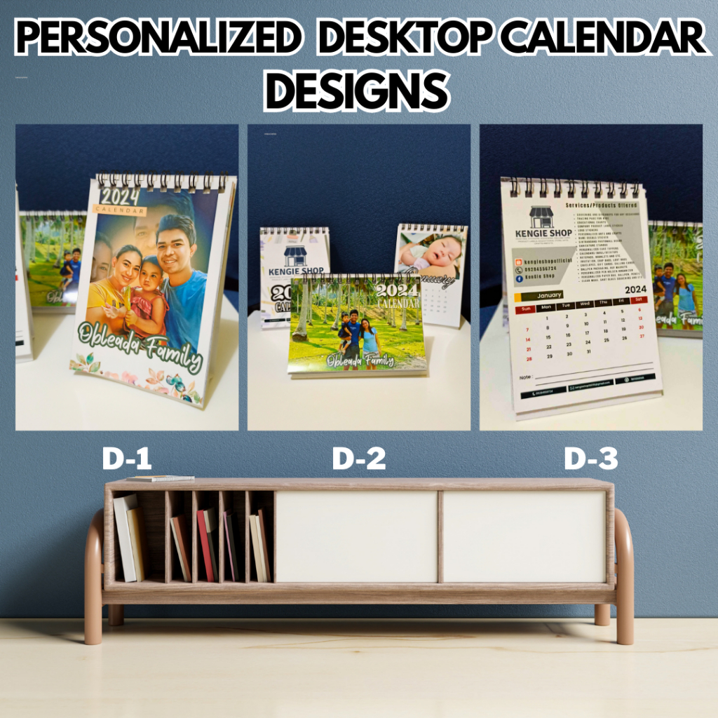 2024 Personalised Desk Calendar Desktop Calendar for Family, Business