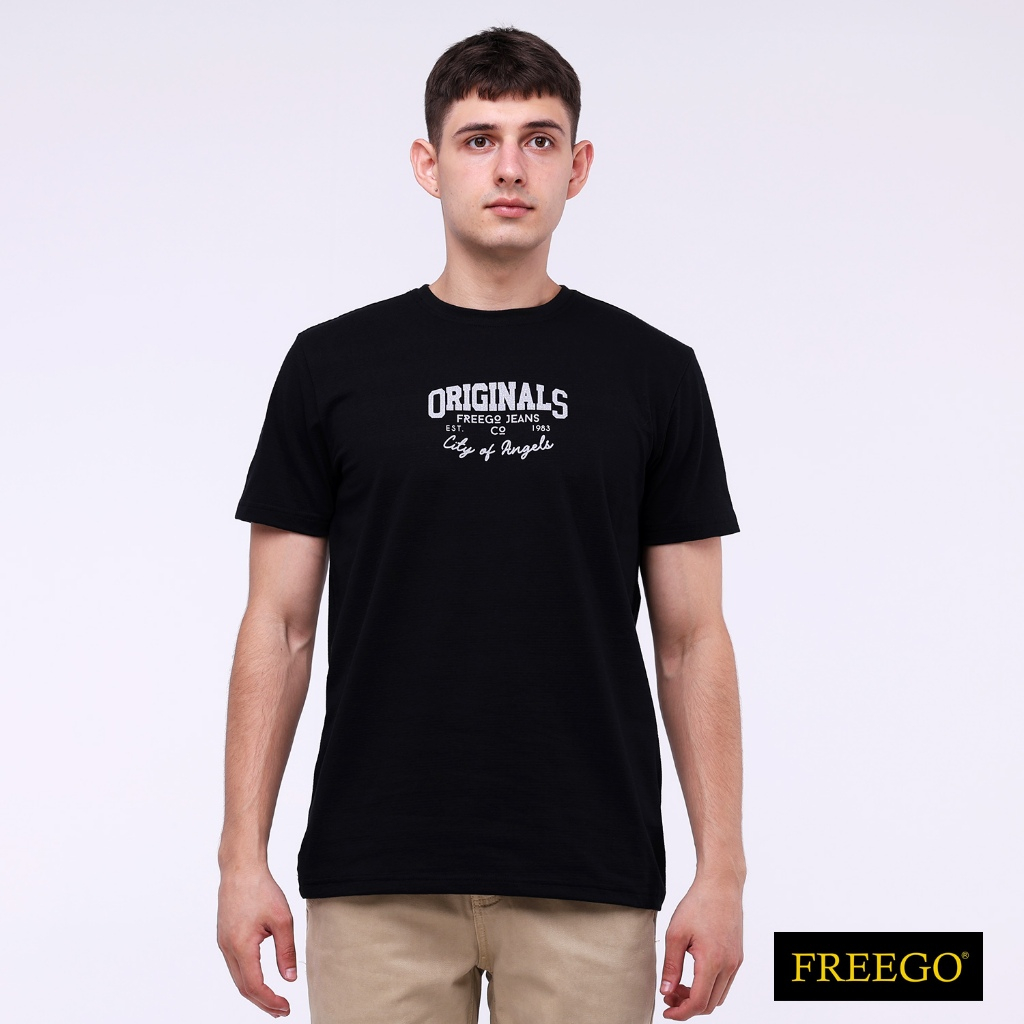 Freego Mens Round Neck Crazyline Short Sleeves GMT02-0058 | Shopee ...